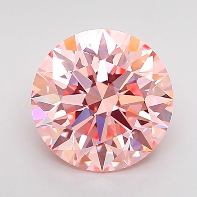 Ideal Loose Diamond - ROUND 2.21ct Fancy Intense Pink VVS2: Ideal Loose Diamond - ROUND 2.21ct Fancy Intense Pink VVS2 Source: This is a real non-mined Diamond that has been grown in a lab Shape: ROUND Carats: 2.21 Color: Fancy Intense Pink Certification: IGI