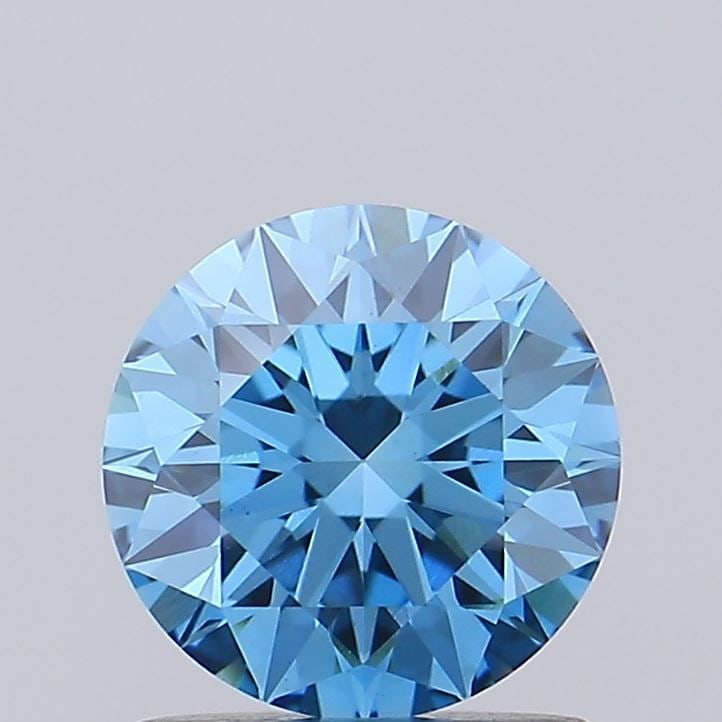 Ideal Loose Diamond - ROUND 1.11ct Fancy Vivid Blue VVS2: Ideal Loose Diamond - ROUND 1.11ct Fancy Vivid Blue VVS2 Source: This is a real non-mined Diamond that has been grown in a lab Shape: ROUND Carats: 1.11 Color: Fancy Vivid Blue Certification: IGI Vide
