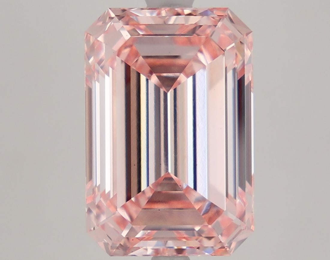 Loose Diamond - EMERALD 6.87ct Fancy Intense Pink VS2: Loose Diamond - EMERALD 6.87ct Fancy Intense Pink VS2 Source: This is a real non-mined Diamond that has been grown in a lab Shape: EMERALD Carats: 6.87 Color: Fancy Intense Pink Certification: IGI Vid