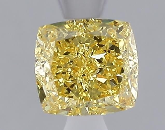 Loose Diamond - CUSHION MODIFIED 1.02ct Fancy Vivid Yellow VS2: Loose Diamond - CUSHION MODIFIED 1.02ct Fancy Vivid Yellow VS2 Source: This is a real non-mined Diamond that has been grown in a lab Shape: CUSHION MODIFIED Carats: 1.02 Color: Fancy Vivid Yellow Cert
