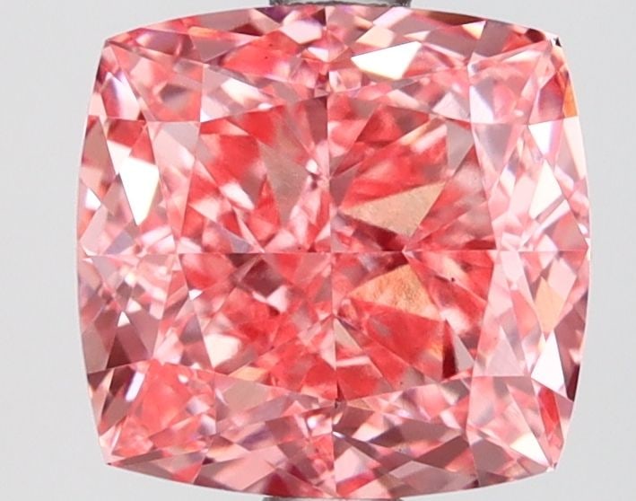 Loose Diamond - CUSHION MODIFIED 2.53ct Fancy Vivid Pink VS1: Loose Diamond - CUSHION MODIFIED 2.53ct Fancy Vivid Pink VS1 Source: This is a real non-mined Diamond that has been grown in a lab Shape: CUSHION MODIFIED Carats: 2.53 Color: Fancy Vivid Pink Certific