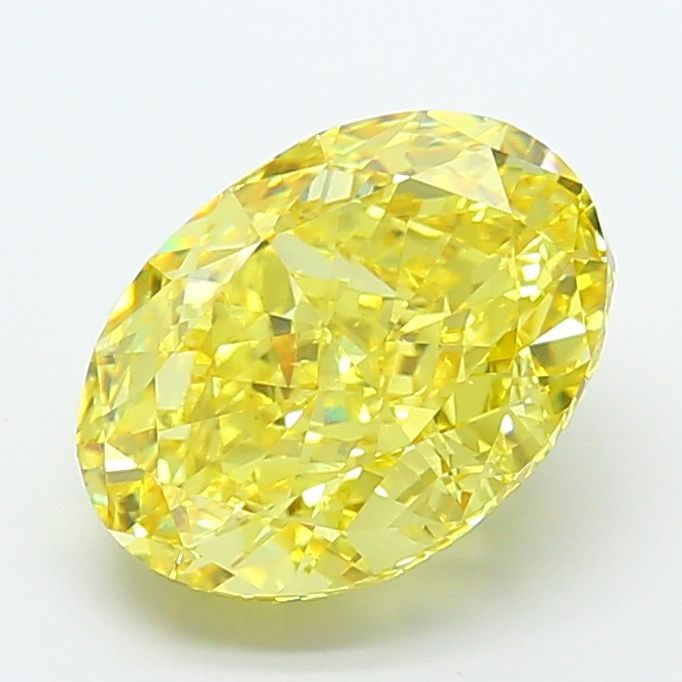 Loose Diamond - OVAL 9.1ct Fancy Vivid Yellow VS2: Loose Diamond - OVAL 9.1ct Fancy Vivid Yellow VS2 Source: This is a real non-mined Diamond that has been grown in a lab Shape: OVAL Carats: 9.1 Color: Fancy Vivid Yellow Certification: IGI Video: