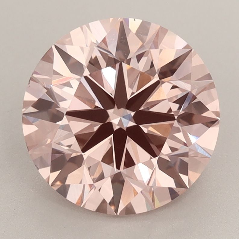 Ideal Loose Diamond - ROUND 3.0ct Fancy Intense Brownish Pink VS1: Ideal Loose Diamond - ROUND 3.0ct Fancy Intense Brownish Pink VS1 Source: This is a real non-mined Diamond that has been grown in a lab Shape: ROUND Carats: 3.0 Color: Fancy Intense Brownish Pink