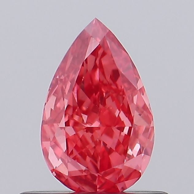 Loose Diamond - PEAR 0.45ct Fancy Vivid Red VS1 (1 of 1)