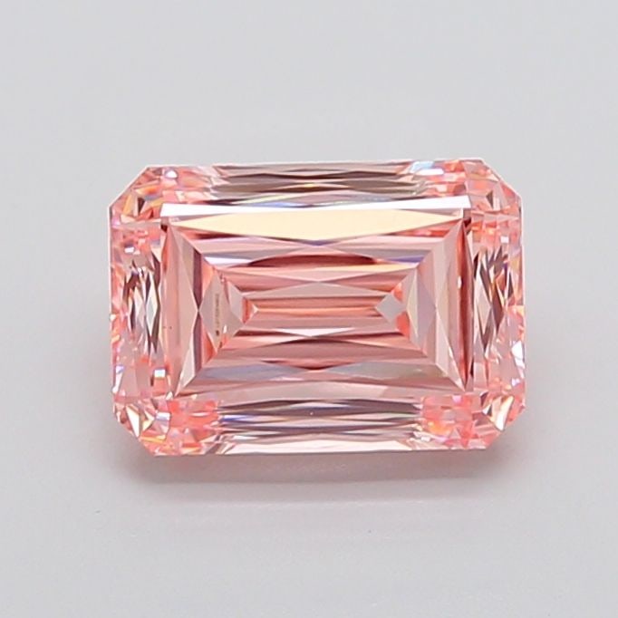 Loose Diamond - RADIANT 3.63ct Fancy Vivid Pink VS1: Loose Diamond - RADIANT 3.63ct Fancy Vivid Pink VS1 Source: This is a real non-mined Diamond that has been grown in a lab Shape: RADIANT Carats: 3.63 Color: Fancy Vivid Pink Certification: IGI The Dia