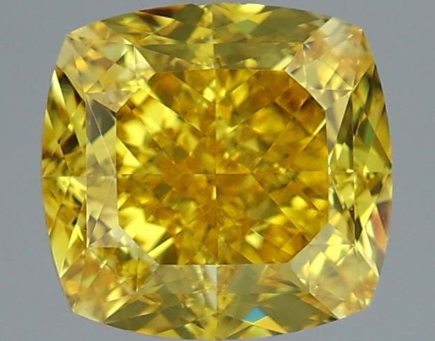 Loose Diamond - CUSHION MODIFIED 2.1ct Fancy Vivid Yellow IF: Loose Diamond - CUSHION MODIFIED 2.1ct Fancy Vivid Yellow IF Source: This is a real non-mined Diamond that has been grown in a lab Shape: CUSHION MODIFIED Carats: 2.1 Color: Fancy Vivid Yellow Certifi