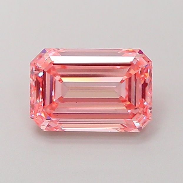 Loose Diamond - EMERALD 2.0ct Fancy Vivid Pink VS2: Loose Diamond - EMERALD 2.0ct Fancy Vivid Pink VS2 Source: This is a real non-mined Diamond that has been grown in a lab Shape: EMERALD Carats: 2.0 Color: Fancy Vivid Pink Certification: IGI Video: