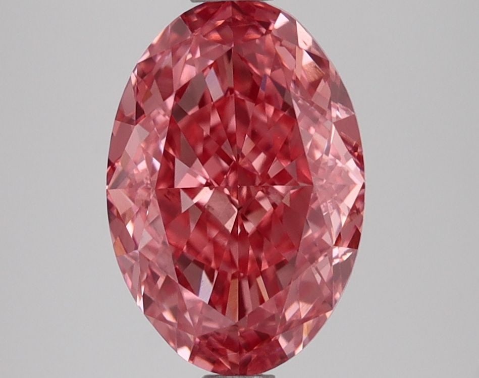 Loose Diamond - OVAL 2.64ct Fancy Vivid Pink VS1: Loose Diamond - OVAL 2.64ct Fancy Vivid Pink VS1 Source: This is a real non-mined Diamond that has been grown in a lab Shape: OVAL Carats: 2.64 Color: Fancy Vivid Pink Certification: IGI Video: