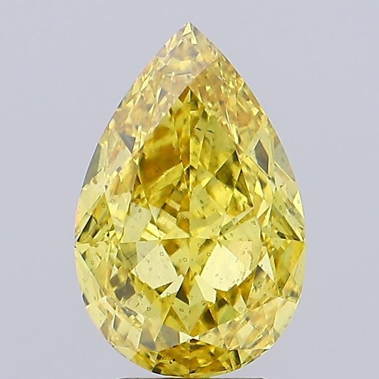 Loose Diamond - PEAR 4.53ct Fancy Vivid Yellow SI1: Loose Diamond - PEAR 4.53ct Fancy Vivid Yellow SI1 Source: This is a real non-mined Diamond that has been grown in a lab Shape: PEAR Carats: 4.53 Color: Fancy Vivid Yellow Certification: IGI Video: