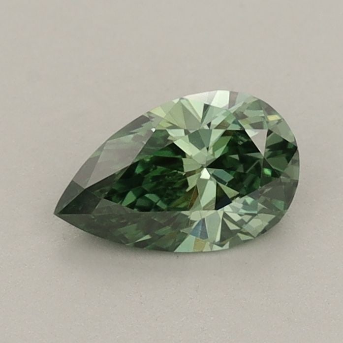 Loose Diamond - PEAR 0.53ct Fancy Vivid Green VS1: Loose Diamond - PEAR 0.53ct Fancy Vivid Green VS1 Source: This is a real non-mined Diamond that has been grown in a lab Shape: PEAR Carats: 0.53 Color: Fancy Vivid Green Certification: IGI Video: