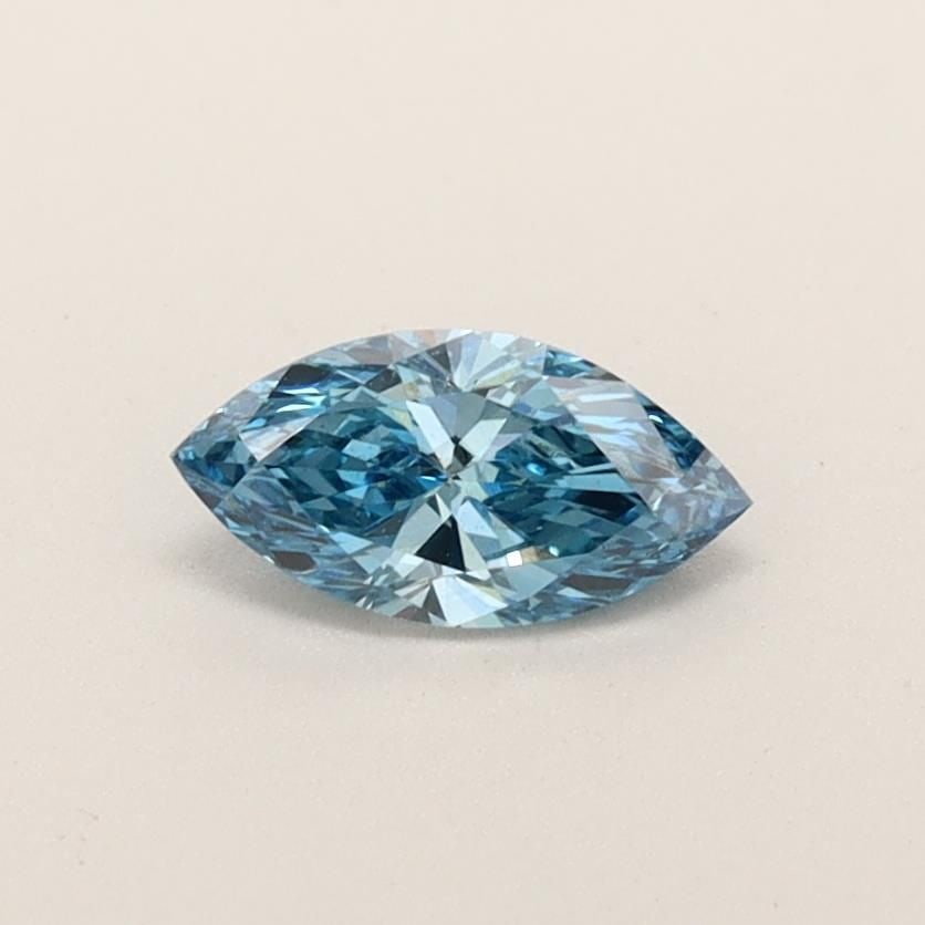 Loose Diamond - MARQUISE 0.39ct Fancy Vivid Blue VS2: Loose Diamond - MARQUISE 0.39ct Fancy Vivid Blue VS2 Source: This is a real non-mined Diamond that has been grown in a lab Shape: MARQUISE Carats: 0.39 Color: Fancy Vivid Blue Certification: IGI Video