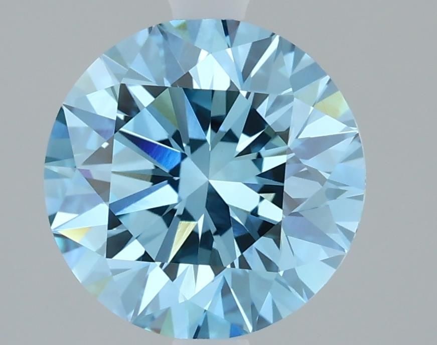 Loose Diamond - ROUND 2.11ct Fancy Vivid Blue VVS2: Loose Diamond - ROUND 2.11ct Fancy Vivid Blue VVS2 Source: This is a real non-mined Diamond that has been grown in a lab Shape: ROUND Carats: 2.11 Color: Fancy Vivid Blue Certification: IGI Video: