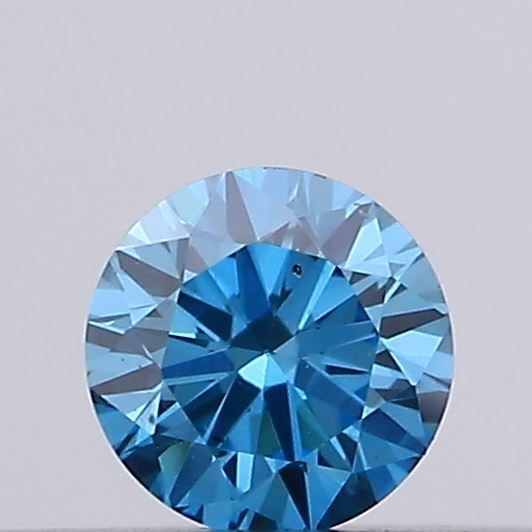 Loose Diamond - ROUND 0.1ct Fancy Vivid Blue SI1 (1 of 1)
