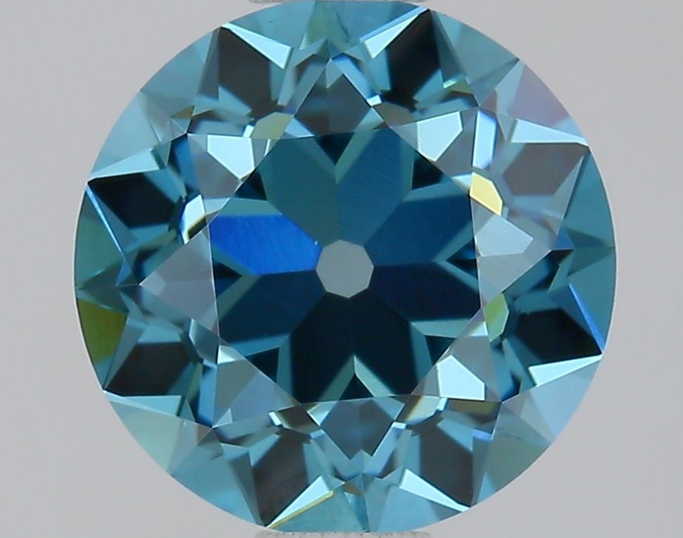 Loose Diamond - EUROPEAN CUT 1.02ct Fancy Vivid Blue VVS2: Loose Diamond - EUROPEAN CUT 1.02ct Fancy Vivid Blue VVS2 Source: This is a real non-mined Diamond that has been grown in a lab Shape: EUROPEAN CUT Carats: 1.02 Color: Fancy Vivid Blue Certification: