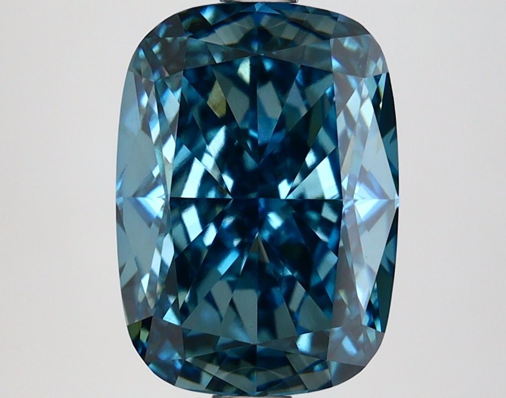 Loose Diamond - CUSHION MODIFIED 3.56ct Fancy Vivid Blue VS1: Loose Diamond - CUSHION MODIFIED 3.56ct Fancy Vivid Blue VS1 Source: This is a real non-mined Diamond that has been grown in a lab Shape: CUSHION MODIFIED Carats: 3.56 Color: Fancy Vivid Blue Certific
