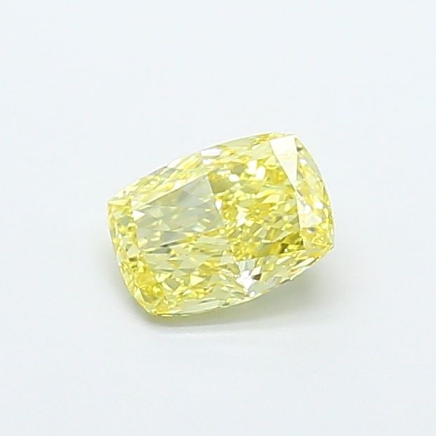 Loose Diamond - CUSHION MODIFIED 1.03ct Fancy Intense Yellow VS1: Loose Diamond - CUSHION MODIFIED 1.03ct Fancy Intense Yellow VS1 Source: This is a real non-mined Diamond that has been grown in a lab Shape: CUSHION MODIFIED Carats: 1.03 Color: Fancy Intense Yellow
