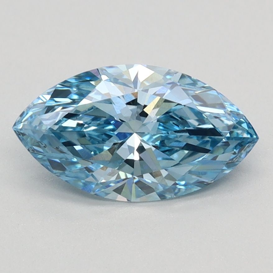 Loose Diamond - MARQUISE 1.09ct Fancy Vivid Blue VVS2: Loose Diamond - MARQUISE 1.09ct Fancy Vivid Blue VVS2 Source: This is a real non-mined Diamond that has been grown in a lab Shape: MARQUISE Carats: 1.09 Color: Fancy Vivid Blue Certification: IGI Vide