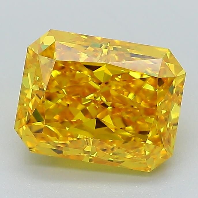 Loose Diamond - RADIANT 2.0ct Fancy Vivid Yellow VVS2: Loose Diamond - RADIANT 2.0ct Fancy Vivid Yellow VVS2 Source: This is a real non-mined Diamond that has been grown in a lab Shape: RADIANT Carats: 2.0 Color: Fancy Vivid Yellow Certification: IGI Vide