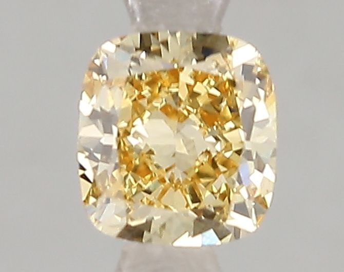 Loose Diamond - CUSHION MODIFIED 1.0ct Fancy Intense Yellow VS1: Loose Diamond - CUSHION MODIFIED 1.0ct Fancy Intense Yellow VS1 Source: This is a real non-mined Diamond that has been grown in a lab Shape: CUSHION MODIFIED Carats: 1.0 Color: Fancy Intense Yellow Ce