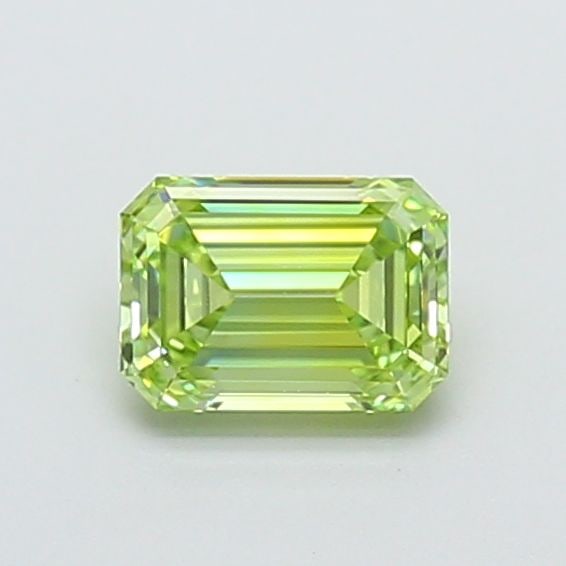 Loose Diamond - EMERALD 1.0ct Fancy Vivid Green VVS2: Loose Diamond - EMERALD 1.0ct Fancy Vivid Green VVS2 Source: This is a real non-mined Diamond that has been grown in a lab Shape: EMERALD Carats: 1.0 Color: Fancy Vivid Green Certification: IGI Video: