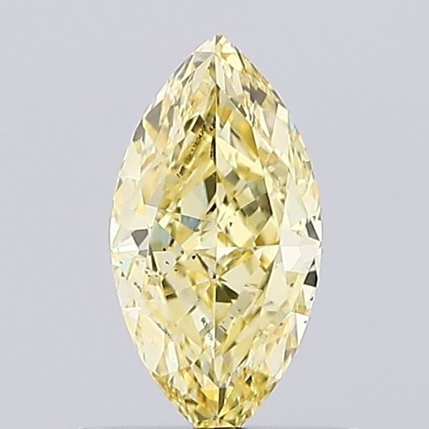 Loose Diamond - MARQUISE 0.65ct Fancy Intense Yellow VS2: Loose Diamond - MARQUISE 0.65ct Fancy Intense Yellow VS2 Source: This is a real non-mined Diamond that has been grown in a lab Shape: MARQUISE Carats: 0.65 Color: Fancy Intense Yellow Certification: I