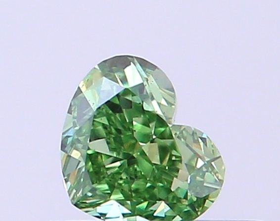 Loose Diamond - HEART 0.28ct Fancy Vivid Green VS2: Loose Diamond - HEART 0.28ct Fancy Vivid Green VS2 Source: This is a real non-mined Diamond that has been grown in a lab Shape: HEART Carats: 0.28 Color: Fancy Vivid Green Certification: IGI Video:
