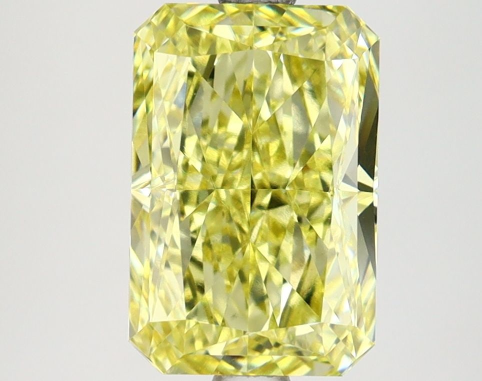 Loose Diamond - RADIANT 3.03ct Fancy Intense Yellow VS1: Loose Diamond - RADIANT 3.03ct Fancy Intense Yellow VS1 Source: This is a real non-mined Diamond that has been grown in a lab Shape: RADIANT Carats: 3.03 Color: Fancy Intense Yellow Certification: IGI