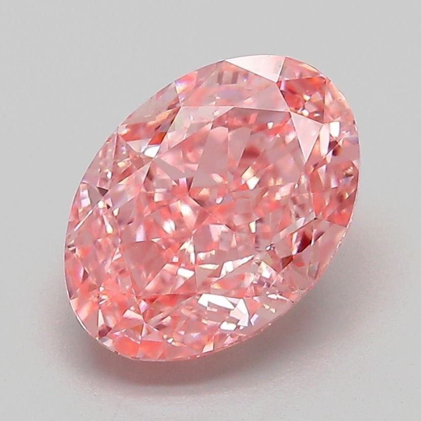 Loose Diamond - OVAL 2.51ct Fancy Vivid Pink VS1: Loose Diamond - OVAL 2.51ct Fancy Vivid Pink VS1 Source: This is a real non-mined Diamond that has been grown in a lab Shape: OVAL Carats: 2.51 Color: Fancy Vivid Pink Certification: IGI Video: