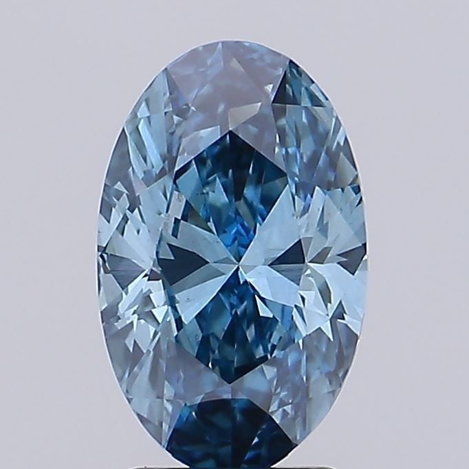 Loose Diamond - OVAL 2.26ct Fancy Vivid Blue VS2: Loose Diamond - OVAL 2.26ct Fancy Vivid Blue VS2 Source: This is a real non-mined Diamond that has been grown in a lab Shape: OVAL Carats: 2.26 Color: Fancy Vivid Blue Certification: IGI Video:
