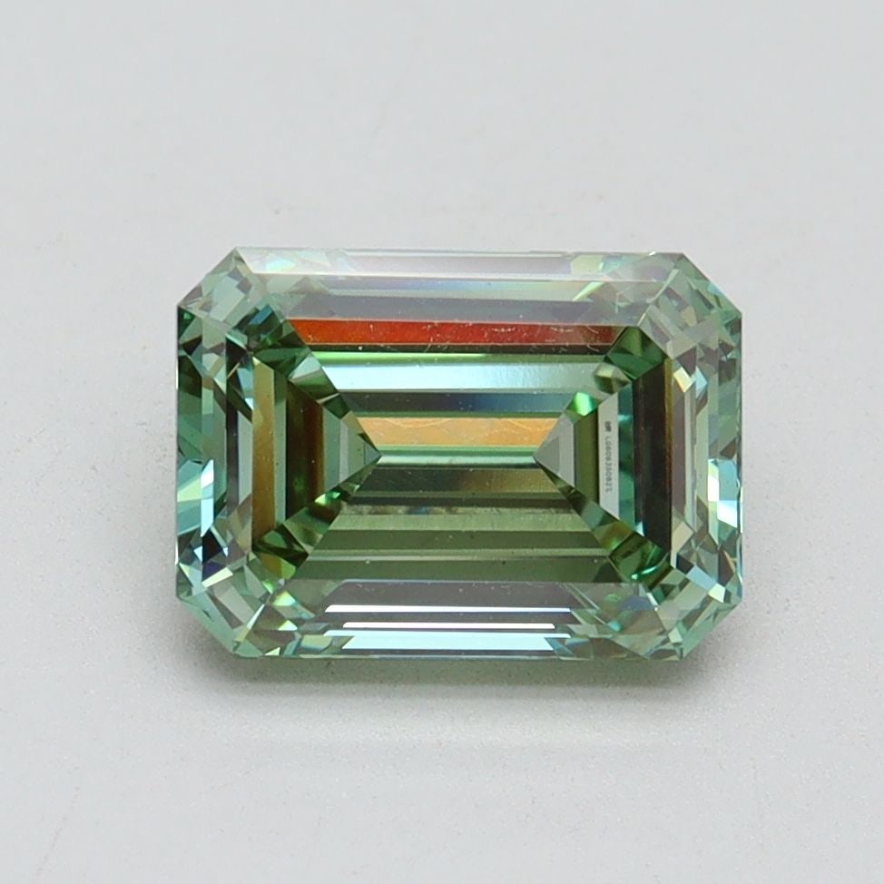 Loose Diamond - EMERALD 2.01ct Fancy Vivid Green VS1 (1 of 1)