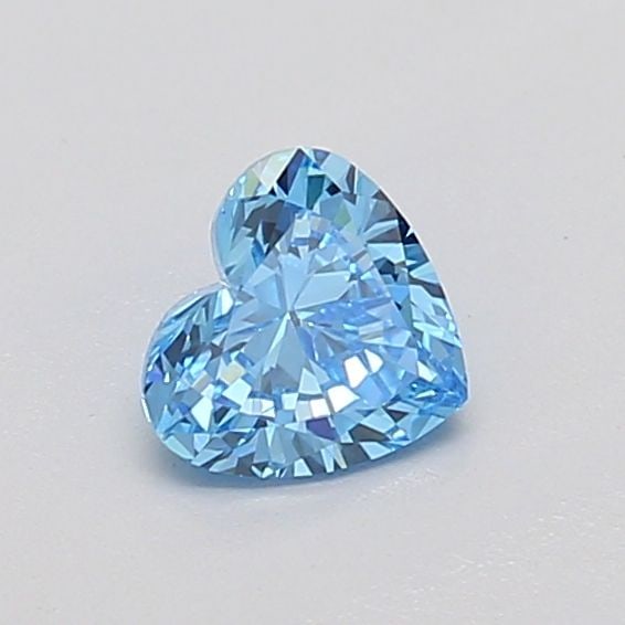 Loose Diamond - HEART 0.39ct Fancy Vivid Blue VS1: Loose Diamond - HEART 0.39ct Fancy Vivid Blue VS1 Source: This is a real non-mined Diamond that has been grown in a lab Shape: HEART Carats: 0.39 Color: Fancy Vivid Blue Certification: IGI Video: