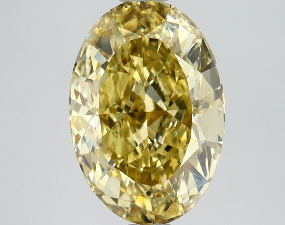 Loose Diamond - OVAL 2.83ct Fancy Intense Yellow VS1: Loose Diamond - OVAL 2.83ct Fancy Intense Yellow VS1 Source: This is a real non-mined Diamond that has been grown in a lab Shape: OVAL Carats: 2.83 Color: Fancy Intense Yellow Certification: IGI Video