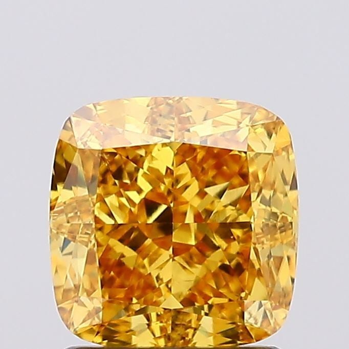Loose Diamond - CUSHION MODIFIED 1.64ct Fancy Vivid Yellow VS1: Loose Diamond - CUSHION MODIFIED 1.64ct Fancy Vivid Yellow VS1 Source: This is a real non-mined Diamond that has been grown in a lab Shape: CUSHION MODIFIED Carats: 1.64 Color: Fancy Vivid Yellow Cert