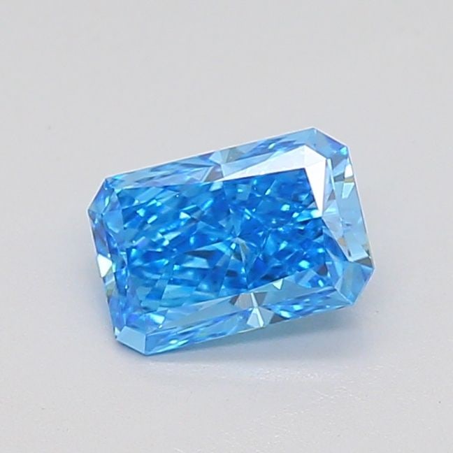 Loose Diamond - RADIANT 0.74ct Fancy Vivid Blue VS1: Loose Diamond - RADIANT 0.74ct Fancy Vivid Blue VS1 Source: This is a real non-mined Diamond that has been grown in a lab Shape: RADIANT Carats: 0.74 Color: Fancy Vivid Blue Certification: IGI Video: