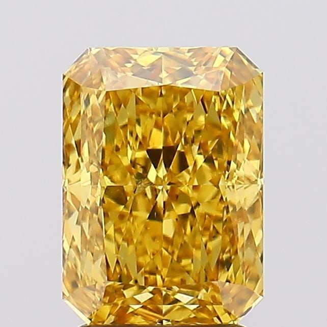 Loose Diamond - RADIANT 2.61ct Fancy Vivid Yellow VS2: Loose Diamond - RADIANT 2.61ct Fancy Vivid Yellow VS2 Source: This is a real non-mined Diamond that has been grown in a lab Shape: RADIANT Carats: 2.61 Color: Fancy Vivid Yellow Certification: IGI Vid