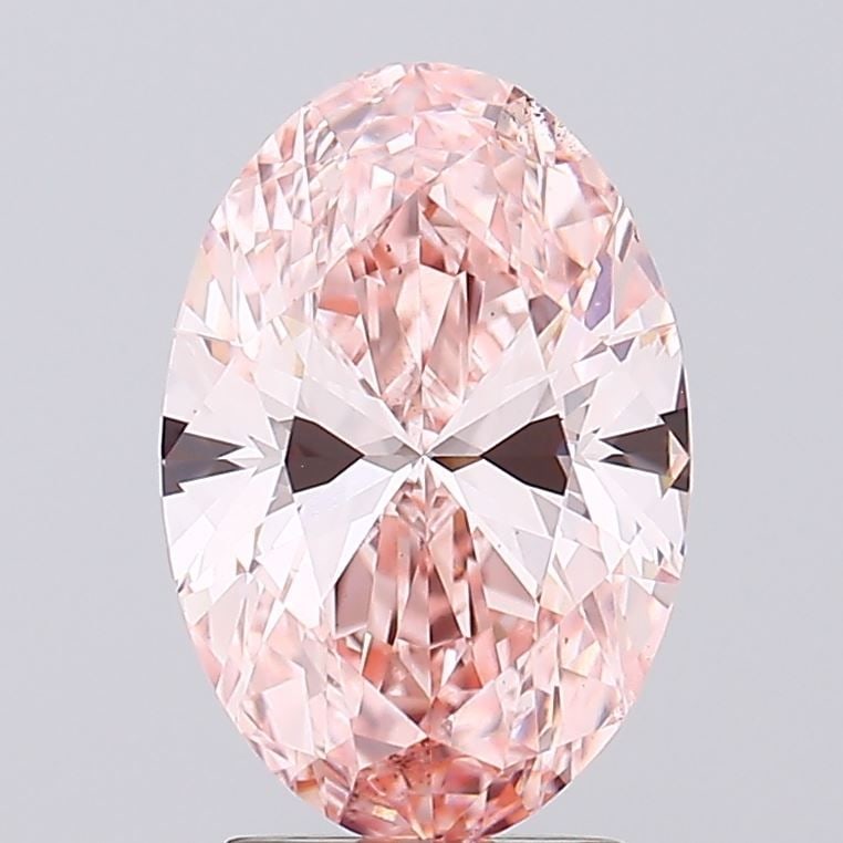 Loose Diamond - OVAL 2.53ct Fancy Vivid Pink VS2: Loose Diamond - OVAL 2.53ct Fancy Vivid Pink VS2 Source: This is a real non-mined Diamond that has been grown in a lab Shape: OVAL Carats: 2.53 Color: Fancy Vivid Pink Certification: IGI Video: