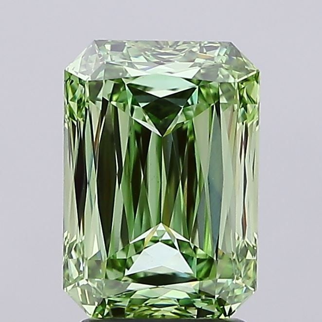 Loose Diamond - RADIANT 3.21ct Fancy Vivid Green VS1 (1 of 1)