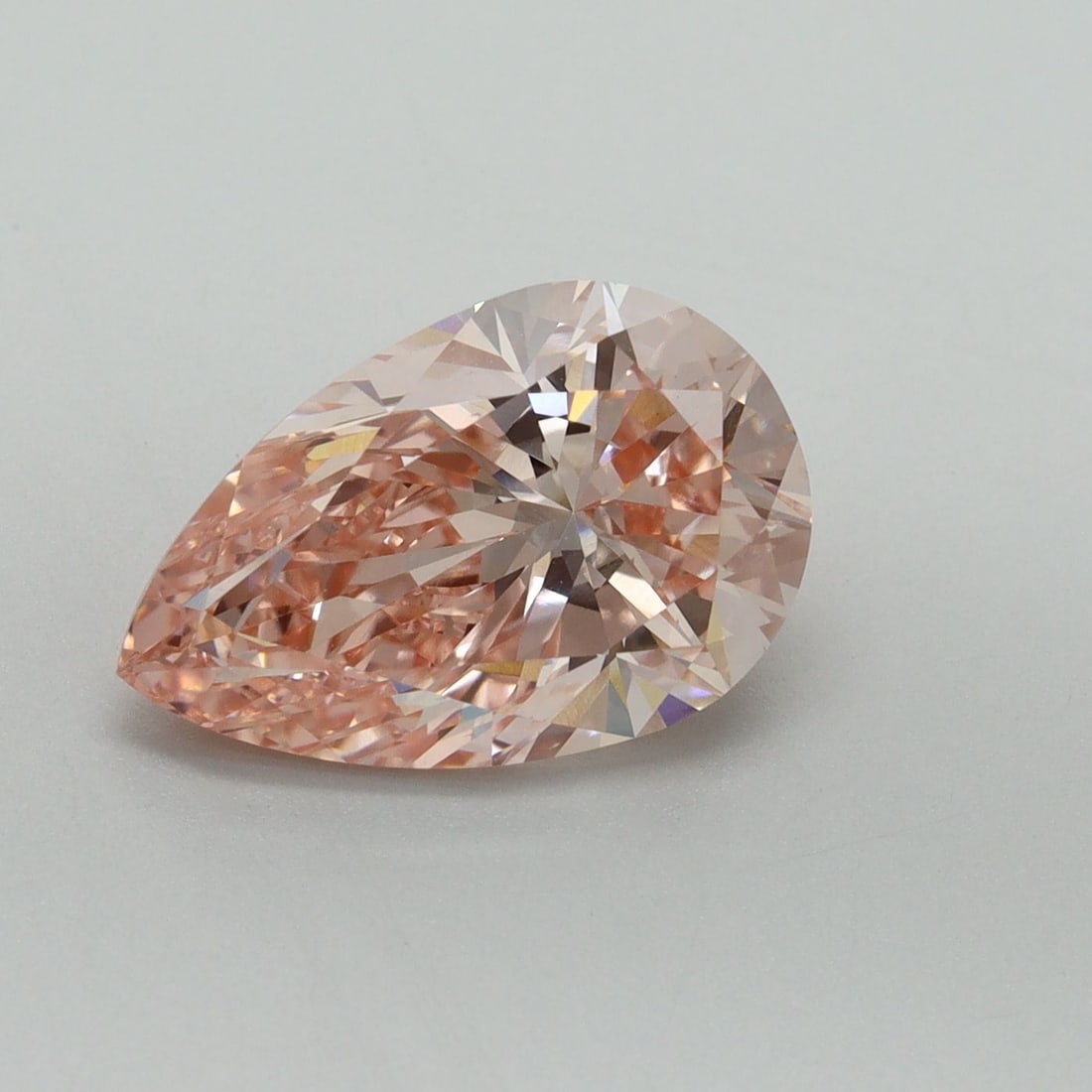 Loose Diamond - PEAR 3.06ct Fancy Vivid Pink VS2: Loose Diamond - PEAR 3.06ct Fancy Vivid Pink VS2 Source: This is a real non-mined Diamond that has been grown in a lab Shape: PEAR Carats: 3.06 Color: Fancy Vivid Pink Certification: IGI Video: