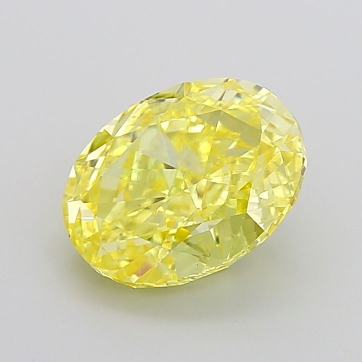 Loose Diamond - OVAL 4.55ct Fancy Vivid Yellow VVS2: Loose Diamond - OVAL 4.55ct Fancy Vivid Yellow VVS2 Source: This is a real non-mined Diamond that has been grown in a lab Shape: OVAL Carats: 4.55 Color: Fancy Vivid Yellow Certification: IGI Video: