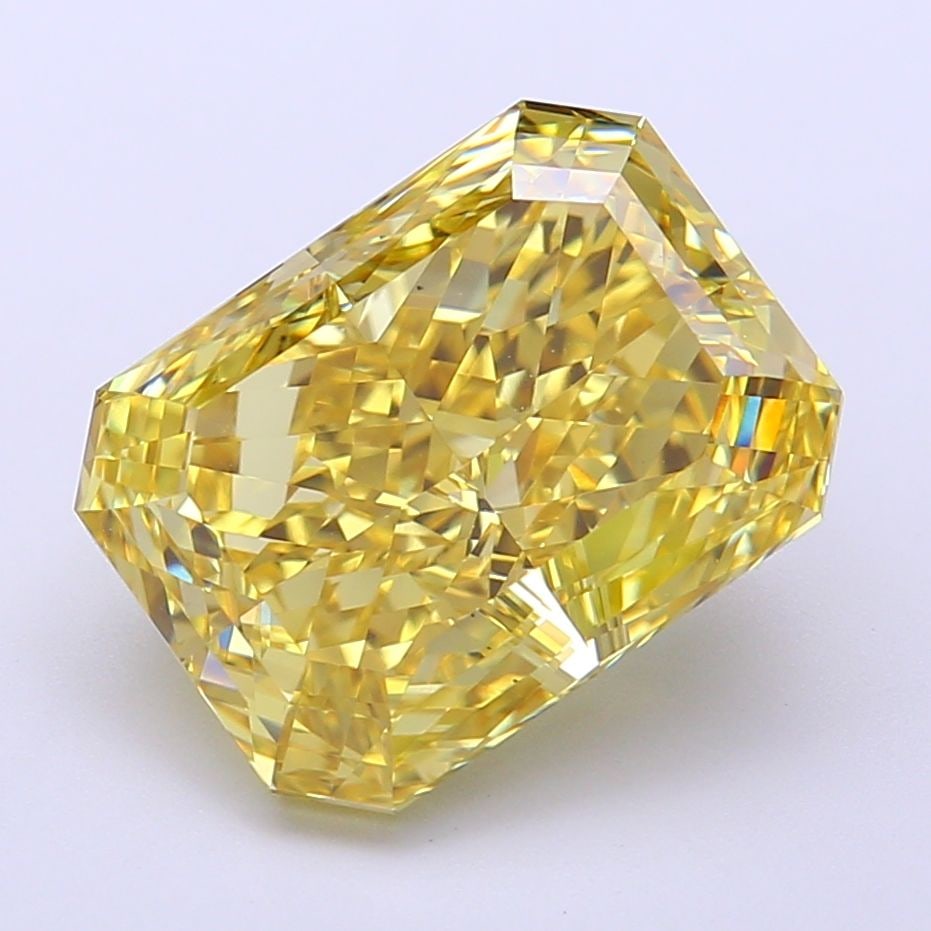 Loose Diamond - RADIANT 5.73ct Fancy Intense Yellow VS1: Loose Diamond - RADIANT 5.73ct Fancy Intense Yellow VS1 Source: This is a real non-mined Diamond that has been grown in a lab Shape: RADIANT Carats: 5.73 Color: Fancy Intense Yellow Certification: IGI