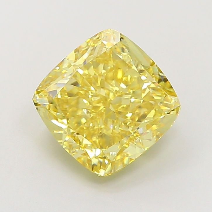 Loose Diamond - CUSHION MODIFIED 4.35ct Fancy Vivid Yellow VS1: Loose Diamond - CUSHION MODIFIED 4.35ct Fancy Vivid Yellow VS1 Source: This is a real non-mined Diamond that has been grown in a lab Shape: CUSHION MODIFIED Carats: 4.35 Color: Fancy Vivid Yellow Cert
