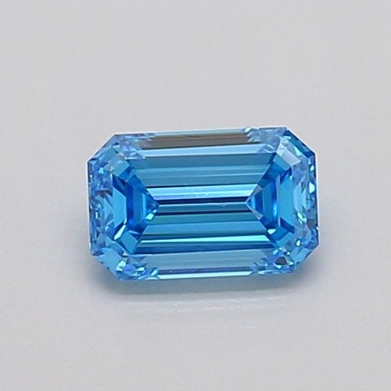 Loose Diamond - EMERALD 0.43ct Fancy Vivid Blue VVS2: Loose Diamond - EMERALD 0.43ct Fancy Vivid Blue VVS2 Source: This is a real non-mined Diamond that has been grown in a lab Shape: EMERALD Carats: 0.43 Color: Fancy Vivid Blue Certification: IGI Video:
