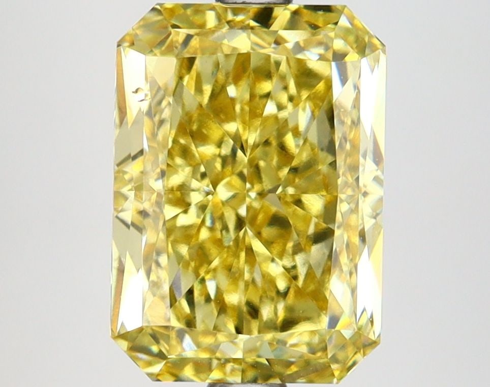 Loose Diamond - RADIANT 3.63ct Fancy Intense Yellow VS1: Loose Diamond - RADIANT 3.63ct Fancy Intense Yellow VS1 Source: This is a real non-mined Diamond that has been grown in a lab Shape: RADIANT Carats: 3.63 Color: Fancy Intense Yellow Certification: IGI