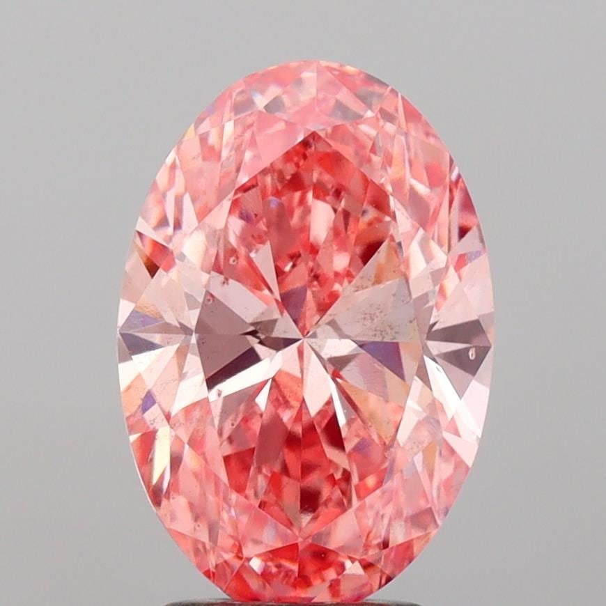Loose Diamond - OVAL 2.78ct Fancy Vivid Pink VS2: Loose Diamond - OVAL 2.78ct Fancy Vivid Pink VS2 Source: This is a real non-mined Diamond that has been grown in a lab Shape: OVAL Carats: 2.78 Color: Fancy Vivid Pink Certification: IGI Video: