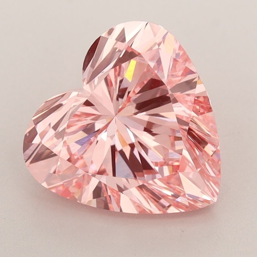 Loose Diamond - HEART 2.7ct Fancy Vivid Pink VS1: Loose Diamond - HEART 2.7ct Fancy Vivid Pink VS1 Source: This is a real non-mined Diamond that has been grown in a lab Shape: HEART Carats: 2.7 Color: Fancy Vivid Pink Certification: IGI Video: