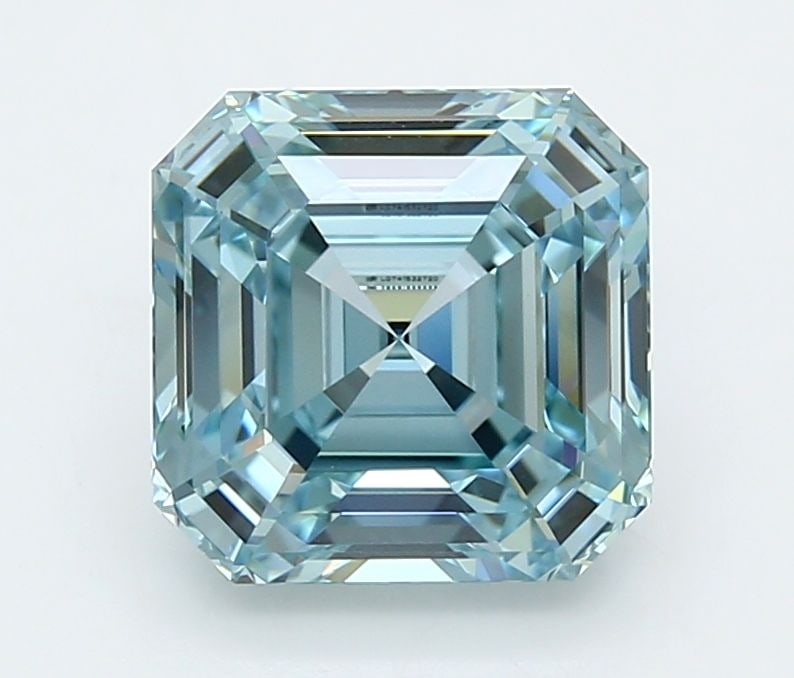 Loose Diamond - ASSCHER 3.5ct Fancy Vivid Blue VVS2: Loose Diamond - ASSCHER 3.5ct Fancy Vivid Blue VVS2 Source: This is a real non-mined Diamond that has been grown in a lab Shape: ASSCHER Carats: 3.5 Color: Fancy Vivid Blue Certification: IGI Video: