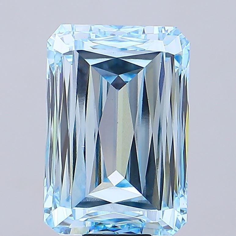 Loose Diamond - RADIANT 20.08ct Fancy Vivid Blue VS1: Loose Diamond - RADIANT 20.08ct Fancy Vivid Blue VS1 Source: This is a real non-mined Diamond that has been grown in a lab Shape: RADIANT Carats: 20.08 Color: Fancy Vivid Blue Certification: IGI Video