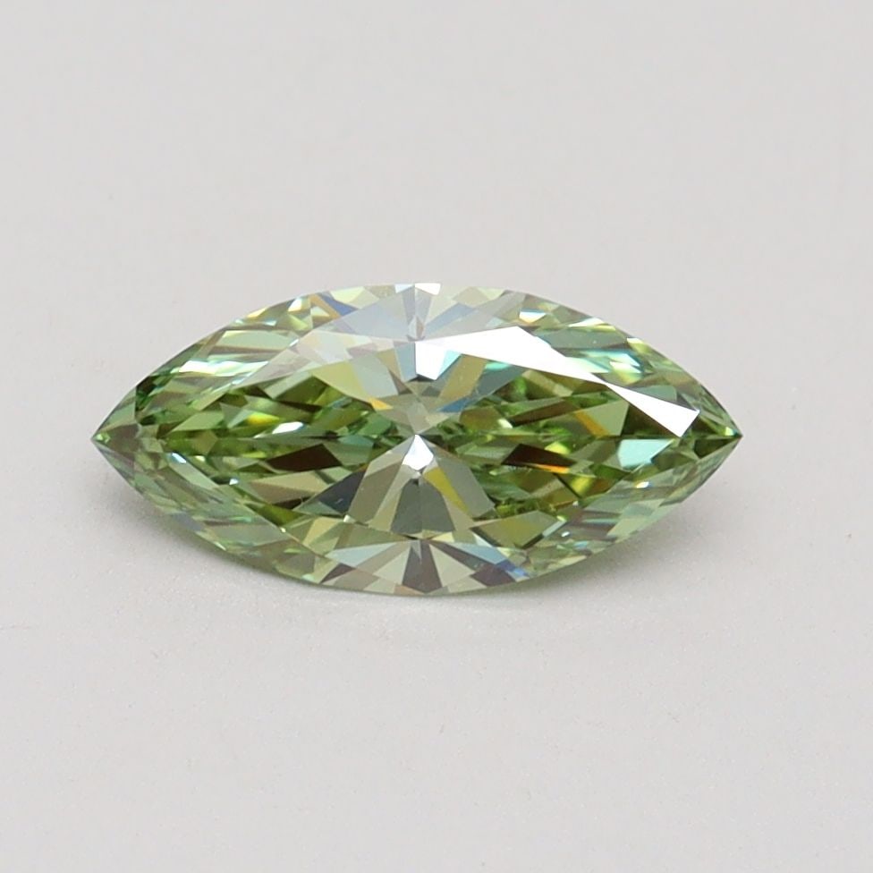 Loose Diamond - MARQUISE 0.74ct Fancy Vivid Green VVS2: Loose Diamond - MARQUISE 0.74ct Fancy Vivid Green VVS2 Source: This is a real non-mined Diamond that has been grown in a lab Shape: MARQUISE Carats: 0.74 Color: Fancy Vivid Green Certification: IGI Vi