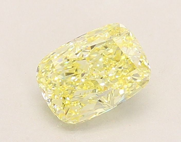 Loose Diamond - CUSHION MODIFIED 1.06ct Fancy Light Yellow VVS2: Loose Diamond - CUSHION MODIFIED 1.06ct Fancy Light Yellow VVS2 Source: This is a real non-mined Diamond that has been grown in a lab Shape: CUSHION MODIFIED Carats: 1.06 Color: Fancy Light Yellow Cer