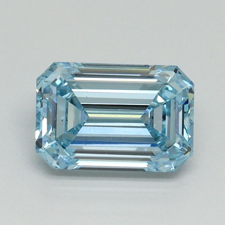 Loose Diamond - EMERALD 1.07ct Fancy Intense Blue VS2: Loose Diamond - EMERALD 1.07ct Fancy Intense Blue VS2 Source: This is a real non-mined Diamond that has been grown in a lab Shape: EMERALD Carats: 1.07 Color: Fancy Intense Blue Certification: IGI Vid